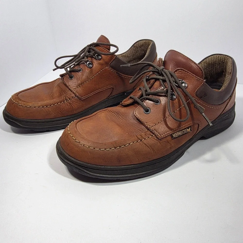 Mephisto Walking Shoes Gore-Tex Leather 11.5 Brown Gorpcore